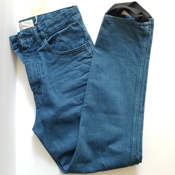 Golden Goose Denim - Golden Goose Thelma High Rise Straight Leg Boot Srtap Jeans Size 27 Blue